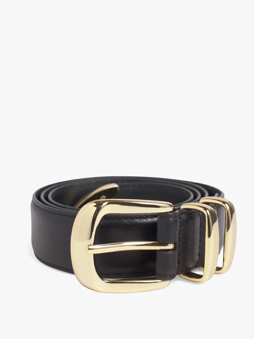Favorite Daughter The Jordon Belt - Black with Gold Tone Hardware - Large